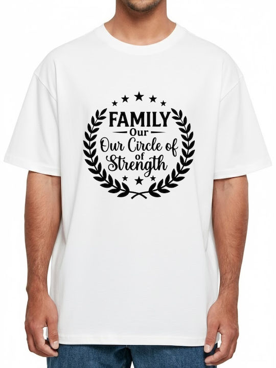 Oversized T-shirt Family Our Circle Strength Στ...