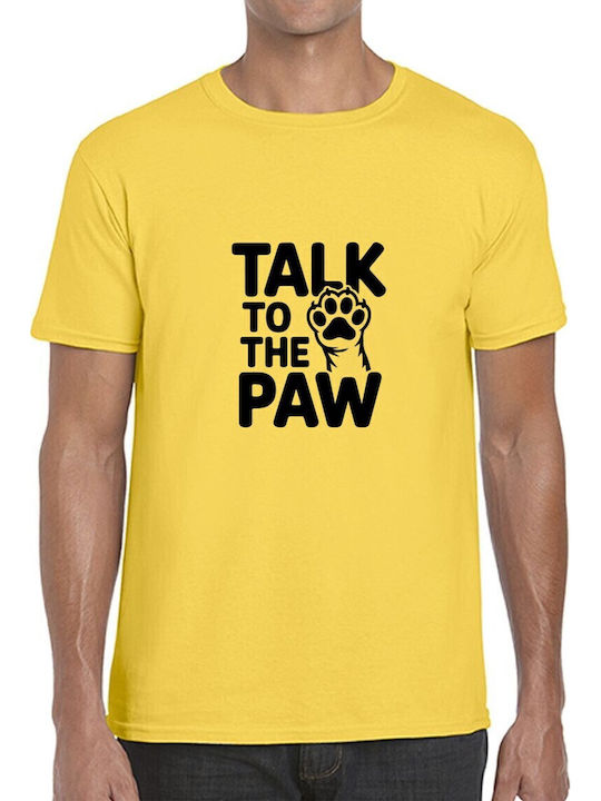 T-shirt Talk To Paw Paw Print Pop Culture Daisy