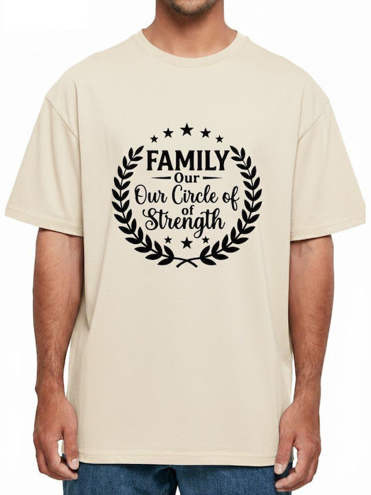 Oversized T-shirt Family Our Circle Strength Στ...