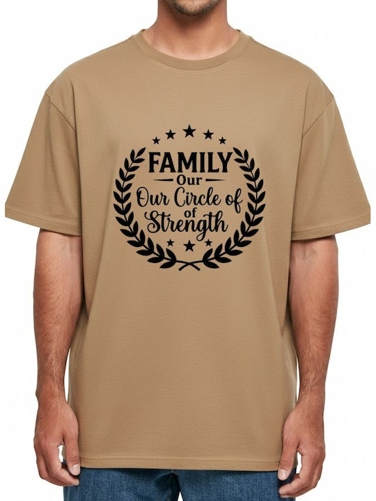 Oversized T-shirt Family Our Circle Strength Στ...