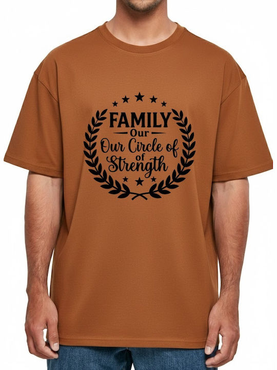 Oversized T-shirt Family Our Circle Strength Στ...