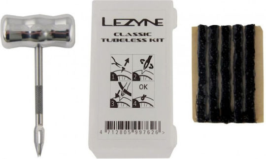 Κιτ Επισκευής Ελαστικών Tubeless Ποδήλατα Lezyne Classic Tubeless Kit Silver