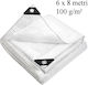 MP Pânză Impermeabilă Rotundă 100gr/m² cu Diametru 6m Tip De Lumină Gri
