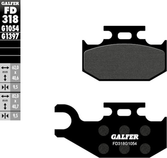 Galfer Fahrradbremsbeläge Kh317 Atv Bombardier Can-am Suzuki
