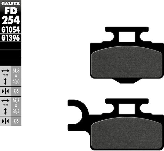 Galfer Kh302 Semi-metallic Brake Pads Kx65 Front