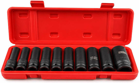Yizhe Prize Pneumatic Torx Cu Gazdă Cadru 1/2" Set 10 Bucăți