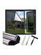 Spiegel Sonnenblockierende Fensterfolie 90x200cm Set Schwarz Grau