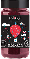 Μαρμελάδα Φράουλα με άρωμα Μπισκότο, Evlogia (280g)