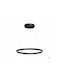 Slamp Lumini Suspendate Negru LED Cu Lumină Alb Cald