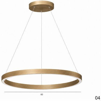 Slamp Lumini Suspendate Auriu LED Cu Lumină Alb Cald