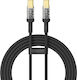 Veger Cablu USB 2.0 LED / Braided USB-C Tată - USB-C 240W Negru 1.5m CC2-TMD