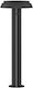123led Solar Floor Light Column Warm White 1800K with Motion Sensor IP44