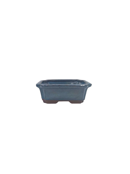 Ceramic Blue Flower Pot 14.5x10.5cm
