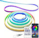 Waterproof USB 5V 10m Neon Flex LED Strip with Power Supply & Remote Control