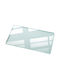 Tulup Rechteckige Tischoberfläche aus Glas in Transparent Farbe 140x70cm 010010820040100000000
