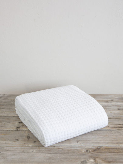 Nima Hotel Blanket Double Pique White 240x270cm 3 Pieces Comfy
