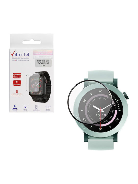 Volte-Tel Full Face Tempered Glass για το Huawei Watch 3 Pro 1τμχ