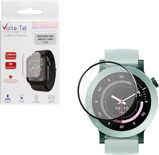 Volte-Tel Full Face Tempered Glass pentru Huawei Watch 3 Pro 1 Bucată