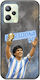 World Stars Collection Diego Maradona Realme Narzo 50a Prime Black TPU Silicone Case