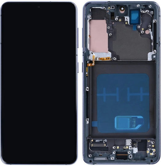 Screen with Touch Mechanism and Frame for Galaxy S21 (Grey)