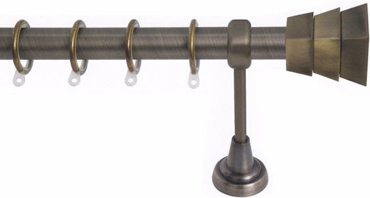 Import Hellas Bare Pentru Perdele Metalic No8 Single Φ25mm 140cm Bronz