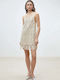 Beiges Damenkleid