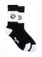 Magenta Schwarze Socken