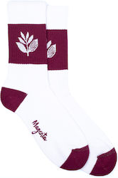 Magenta White Socks
