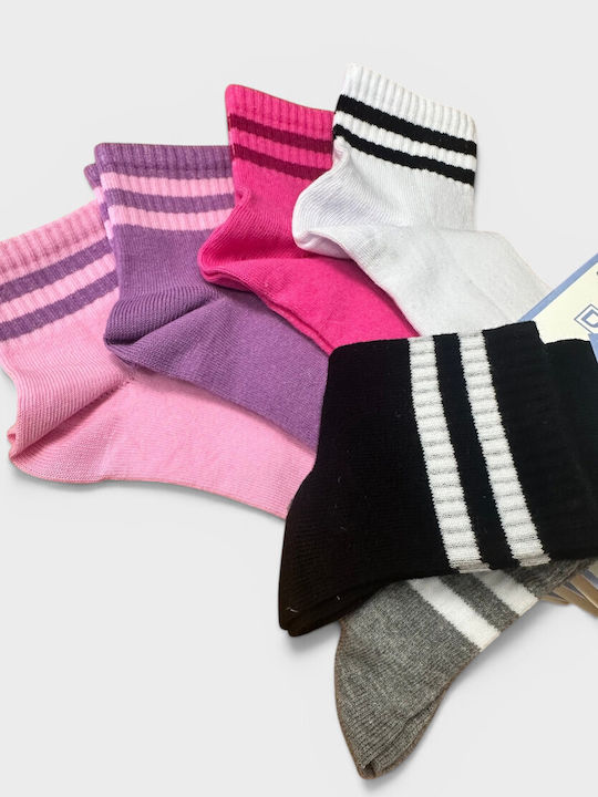 Design Socks Παιδικές Κάλτσες Αθλητικές Πολύχρωμες 6 Ζευγάρια