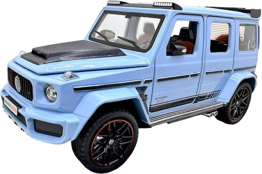 Mercedes G-class Brabus Amg Blue 1:24 Die-cast Model Opening Doors Hood Sounds Lights