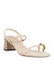 Suede Mules With High Heel In Beige Colour