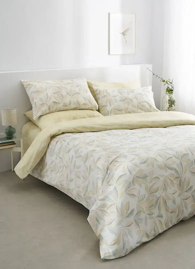 Vesta Home Κουβερλί Υπέρδιπλο Βαμβακερό Κίτρινο 230x270cm