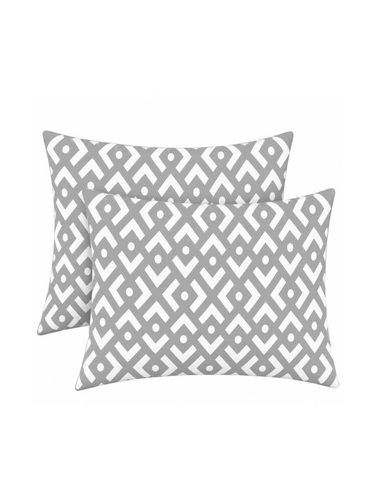 Astron Italy Grey Pillowcases Set 52x72cm