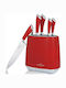 Swiss Haus Knife Set Made of Stainless Steel 6 Pieces