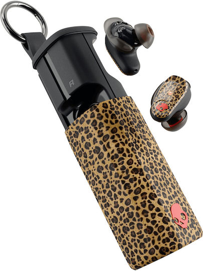 Skullcandy Method 360 In-Ear Bluetooth Kopfhörer mit Schweißbeständigkeit Leopard