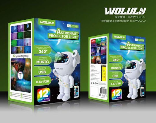 Wolulu Rotating Kids Lamp Projector with Star Projection