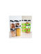 Set of 4 Cereals / Pasta Jars with Airtight Lid Plastic Transparent 500ml 4 Pieces