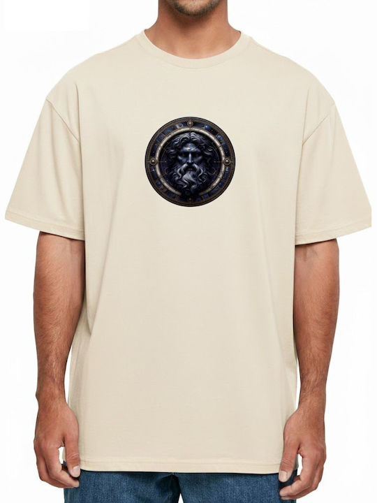 Oversized T-shirt Mythological Bearded Deity Ce...