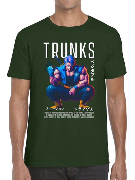 T-shirt Аниме Герой Меч Японски Символи Pop Cul...