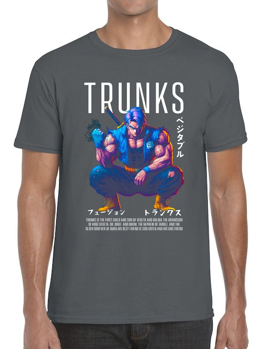 T-shirt Аниме Герой Меч Японски Символи Pop Cul...