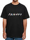 Oversized T-shirt Friends Pop Culture Schwarz