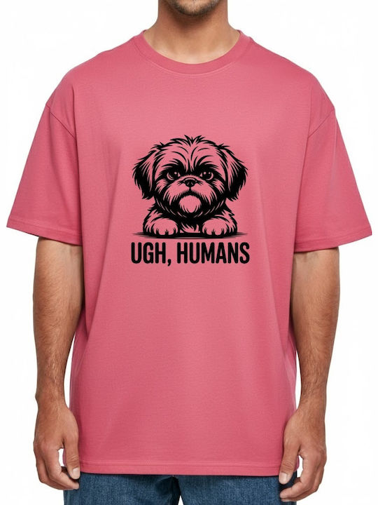 Tricou Supradimensionat Cu Design De Câine Și I...