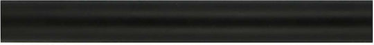 Metallisches Vorhangstange Einzeln Φ28mm 150cm Schwarz