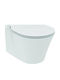 Ideal Standard Connect Air Wandhängende Toilette mit Slim Deckel Sanftes Schließen Weiße