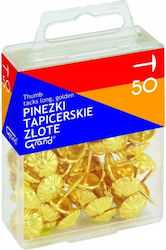 Gold Polsterungsnadeln 50 Stück Länge 15mm Metall Gold Polsterungsnadeln 50 Stück Länge 15mm Metall