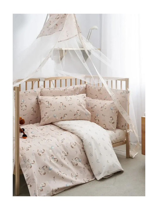 Vesta Home Κουνουπιέρα Δωματίου από Τούλι Ροζ 490x180εκ.