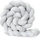 Sparrow Crib Bumper Braided Inside Grey 15x200cm L Grey Sparrow 200cm