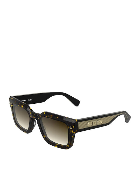 Lacoste Ochelari de Soare Pentru Bărbați cu Ramă din Plastic Tortoise Maro și Lentilă Degrade Maro L6071S-230