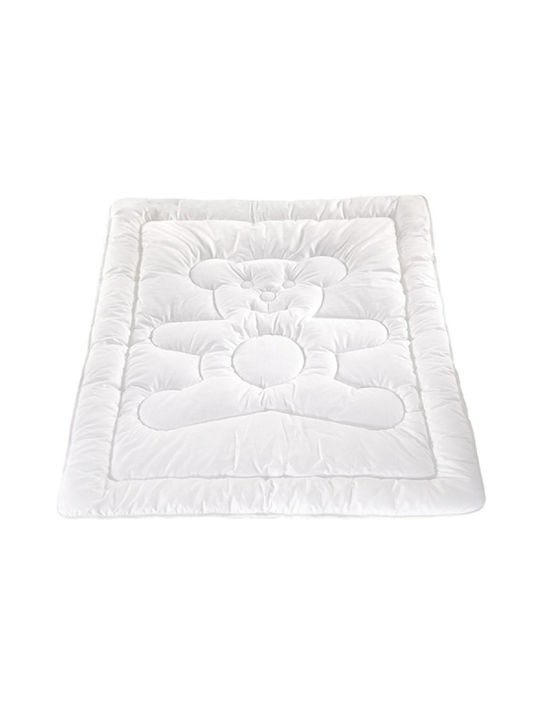 AMW Kinderbettdecke Für Krippe Weiß 120x160cm