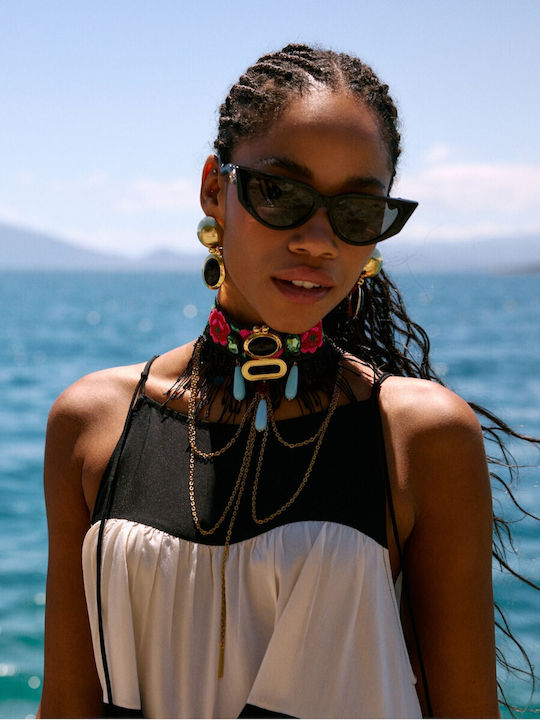Kaleido Choker από Επιχρυσωμένο Ατσάλι Μαύρο